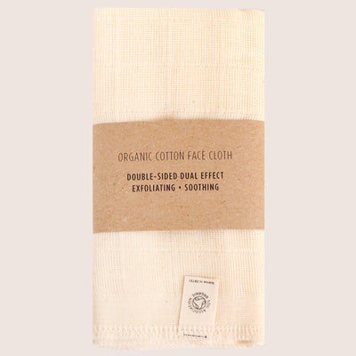 Double-Sided Organic Cotton Face Cloth