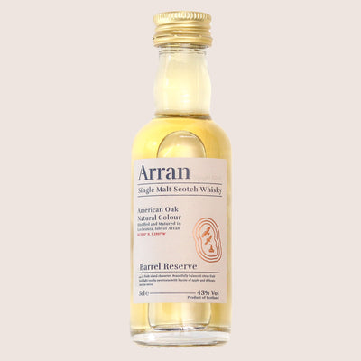 Miniature Arran single malt scotch whisky bottle 