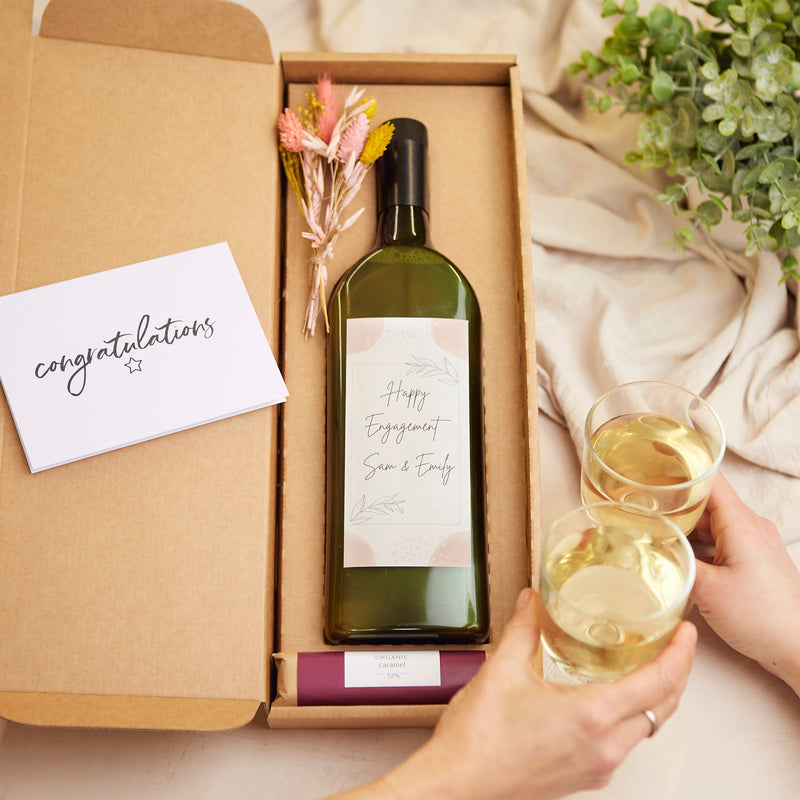 Personalised Engagement Letterbox® Wine