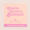 You're blooming brilliant wildflower seeds in pink & cream envelope