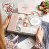 Valentine's Gin Lovers gift set containing chocolate bar, be my valentine? tealights, two gin miniatures & gin botanicals tin