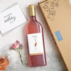 Rose Wine letterbox gift with 'Happy Birthday' Greetings card